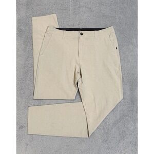 Vuori Pants Men's 36x33 Beige Aim Pant Golf Chino Stretch Performance V431 *READ